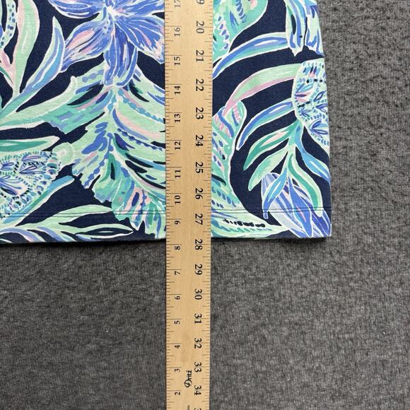 Lilly Pulitzer Sherryn Shift Dress Womens XXS Navy Floral Swim Shady Sleeveless - Picture 5 of 5